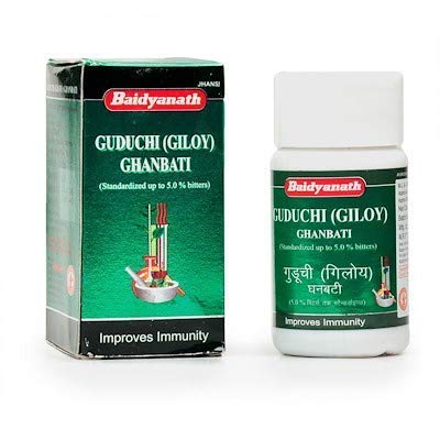 41YPORNUX-L.jpg Baidyanath Guduchi (Giloy) Ghanvati (60tab) - Image 1