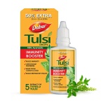 Dabur Tulsi Drops- 50% Extra: Concentrated Extract Of 5 Rare Tulsi For Natural Immunity Boosting & Cough And Cold Relief…