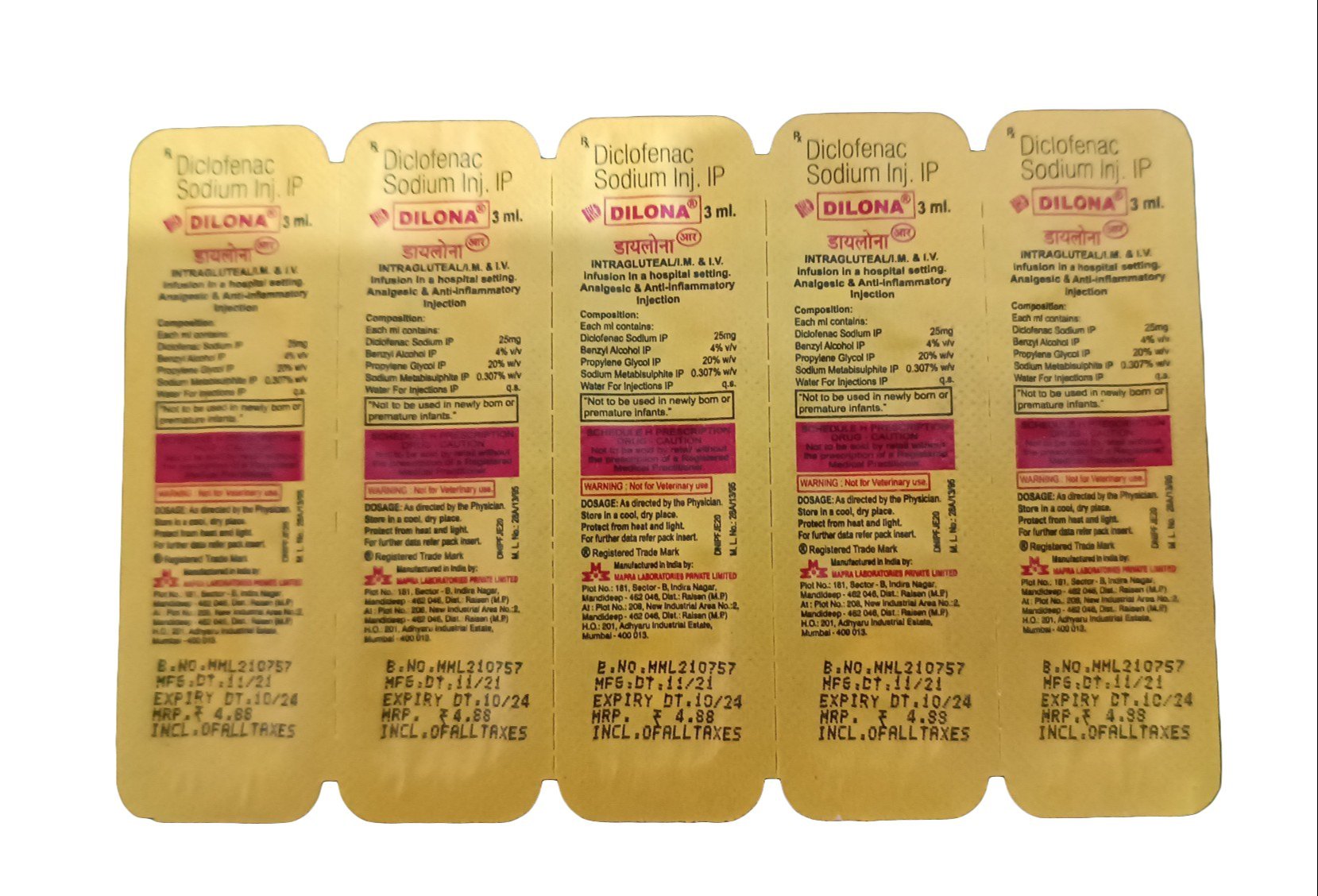 diclofenac-sodium-injection-ip Dilona 25mg Injection - Image 1