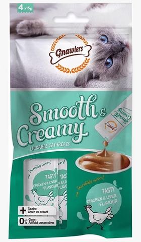 WhatsApp Image 2026-03-11 at 11.55.31 AM Gnawlers Smooth & Creamy Lickable Cat Treat (4Each) Tasty Chicken & Liver | 1 Pack - Image 1